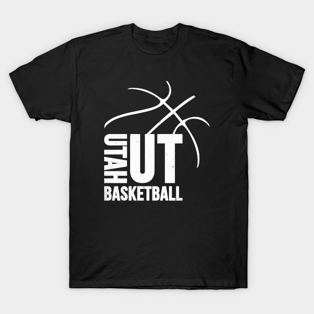 Utah Basketball 02 T-Shirt by yasminkul